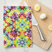 Mediterrane Tegels, Alcoholinkt Tegels, Majolica Theedoek (Quarter Fold)