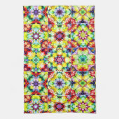 Mediterrane Tegels, Alcoholinkt Tegels, Majolica Theedoek (Verticaal)