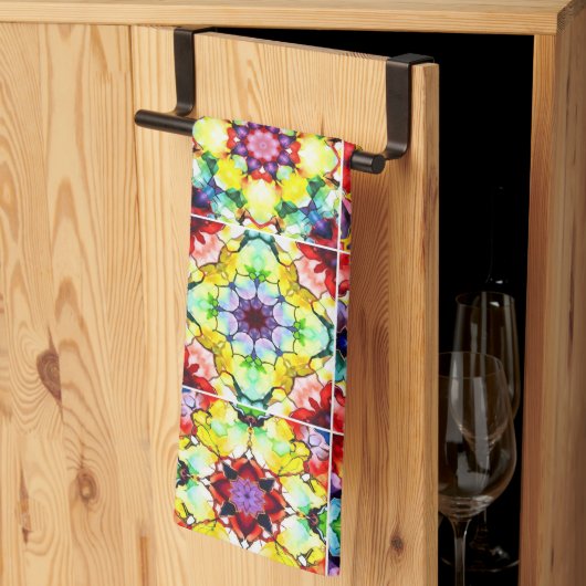 Mediterrane Tegels, Alcoholinkt Tegels, Majolica Theedoek (Derde Gevouwen)