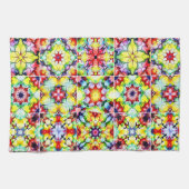 Mediterrane Tegels, Alcoholinkt Tegels, Majolica Theedoek (Horizontaal)