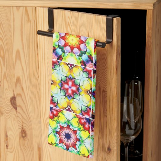 Mediterrane Tegels, Alcoholinkt Tegels, Majolica Theedoek (Derde Gevouwen)