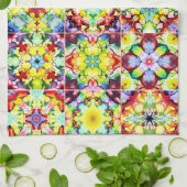 Mediterrane Tegels, Alcoholinkt Tegels, Majolica Theedoek (Gevouwen)