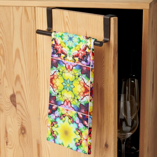 Mediterrane Tegels, Alcoholinkt Tegels, Majolica Theedoek (Derde Gevouwen)