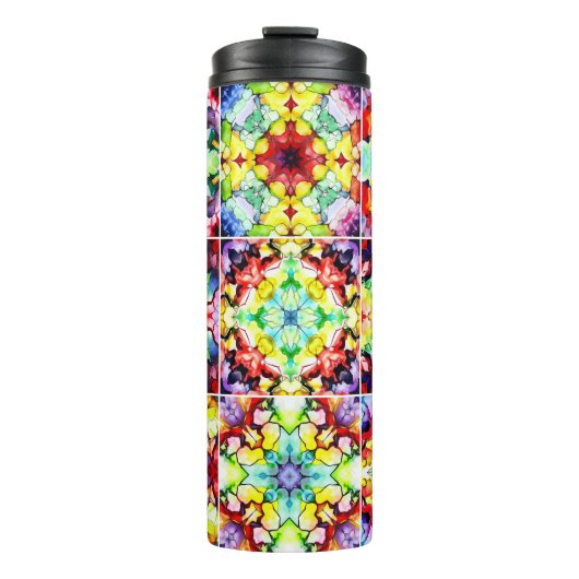 Mediterrane Tegels, Alcoholinkt Tegels, Majolica Thermosbeker (Voorkant)