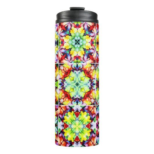 Mediterrane Tegels, Alcoholinkt Tegels, Majolica Thermosbeker (Voorkant)