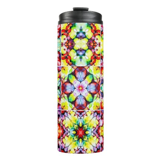 Mediterrane Tegels, Alcoholinkt Tegels, Majolica Thermosbeker (Voorkant)