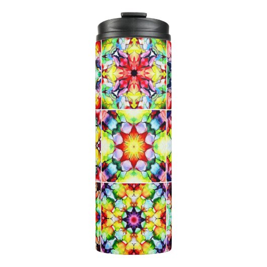 Mediterrane Tegels, Alcoholinkt Tegels, Majolica Thermosbeker (Voorkant)