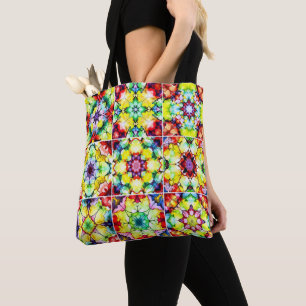 Mediterrane Tegels, Alcoholinkt Tegels, Majolica Tote Bag
