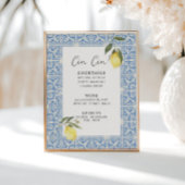 Mediterrane Tegels Amalfi Capri Bar Menu Poster