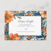 Mediterrane Tegels Amalfi Capri Diapper Raffle Informatiekaartje (Voorkant)