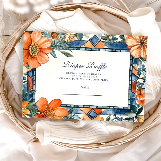 Mediterrane Tegels Amalfi Capri Diapper Raffle Informatiekaartje