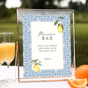 Mediterrane Tegels Amalfi Capri Mimosa Bar Poster