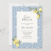 Mediterrane Tegels Amalfi Capri Vrijgezellenfeest Kaart (Voorkant)