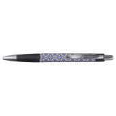 Mediterrane Tegels Blauw & Geel Patroon Pen (Achterkant)