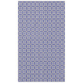 Mediterrane Tegels Blauw & Geel Patroon Tafelkleed (Voorkant)