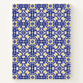 Mediterrane Tegels Blauw & geel Patroonrecepten Notitieboek (Achterkant)