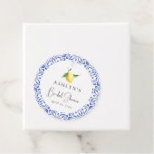 Mediterrane Tegels Citroen Bruiloft Uitnodiging Ha Bedankjes Labels (In situ)