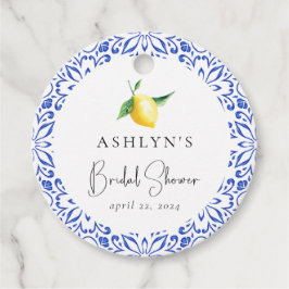 Mediterrane Tegels Citroen Bruiloft Uitnodiging Ha Bedankjes Labels