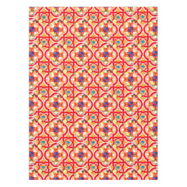 Mediterrane tegels, citroen, citrus, tafelkleed