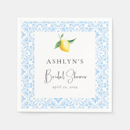 Mediterrane Tegels Citroen Vrijgezellenfeest serve Servet