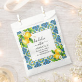 Mediterrane tegels, citroenen vrijgezellenweekend bedankzakje (Geknipt)