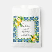 Mediterrane tegels, citroenen vrijgezellenweekend bedankzakje (Voorkant)