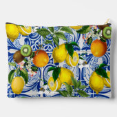 Mediterrane Tegels en citroen cosmetische tas (Achterkant)