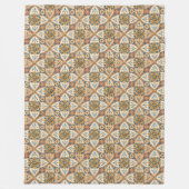Mediterrane tegels, Griekenland, Terracotta Fleece Deken (Voorkant)