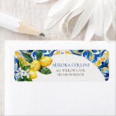 Mediterrane Tegels Lemon 25e Verjaardag Etiket (Insitu)