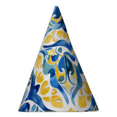 Mediterrane Tegels Lemon 25e Verjaardag Feesthoedjes (Rechts)