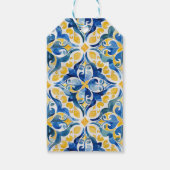 Mediterrane Tegels Lemon bedankt Verjaardag Cadeaulabel (Achterkant)