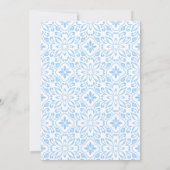 Mediterrane Tegels Lemon Bridal Shower Invitation Kaart (Achterkant)