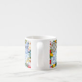 Mediterrane tegels, majolica, Siciliaanse stijl C Espresso Kop (Achterkant)