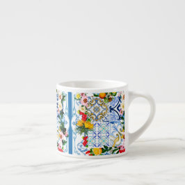 Mediterrane tegels, majolica, Siciliaanse stijl C Espresso Kop