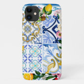 Mediterrane tegels, majolica, Siciliaanse stijl Case-Mate iPhone Case (Achterkant)