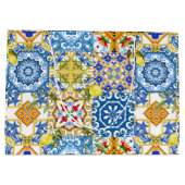 Mediterrane tegels, majolica, Siciliaanse stijl Groot Cadeauzakje (Achterkant)