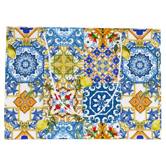 Mediterrane tegels, majolica, Siciliaanse stijl Groot Cadeauzakje