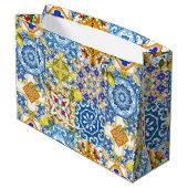 Mediterrane tegels, majolica, Siciliaanse stijl Groot Cadeauzakje (Achterkant Gekanteld)