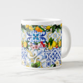 Mediterrane tegels, majolica, Siciliaanse stijl Grote Koffiekop (Voorkant rechts)