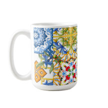 Mediterrane tegels, majolica, Siciliaanse stijl