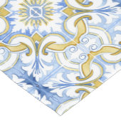 Mediterrane tegels, majolica, Siciliaanse stijl Korte Tafelloper (Hoek)