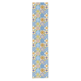 Mediterrane tegels, majolica, Siciliaanse stijl Korte Tafelloper