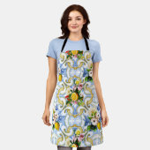 Mediterrane tegels, majolica, Siciliaanse stijl Schort (Gedragen)