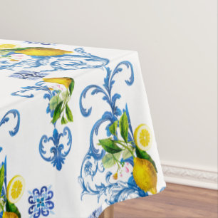 Mediterrane tegels, majolica, Siciliaanse stijl Tafelkleed