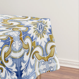 Mediterrane tegels, majolica, Siciliaanse stijl Tafelkleed
