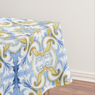 Mediterrane tegels, majolica, Siciliaanse stijl Tafelkleed