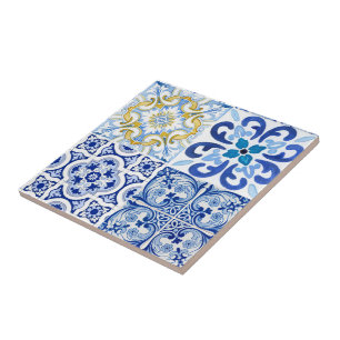 Mediterrane tegels, majolica, Siciliaanse stijl Tegeltje