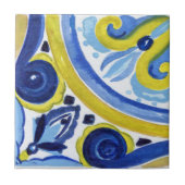 Mediterrane tegels, majolica, Siciliaanse stijl Tegeltje (Voorkant)
