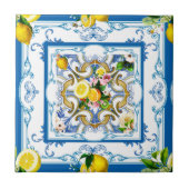 Mediterrane tegels, majolica, Siciliaanse stijl Tegeltje (Voorkant)