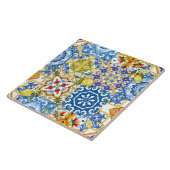 Mediterrane tegels, majolica, Siciliaanse stijl Tegeltje (Zijkant)